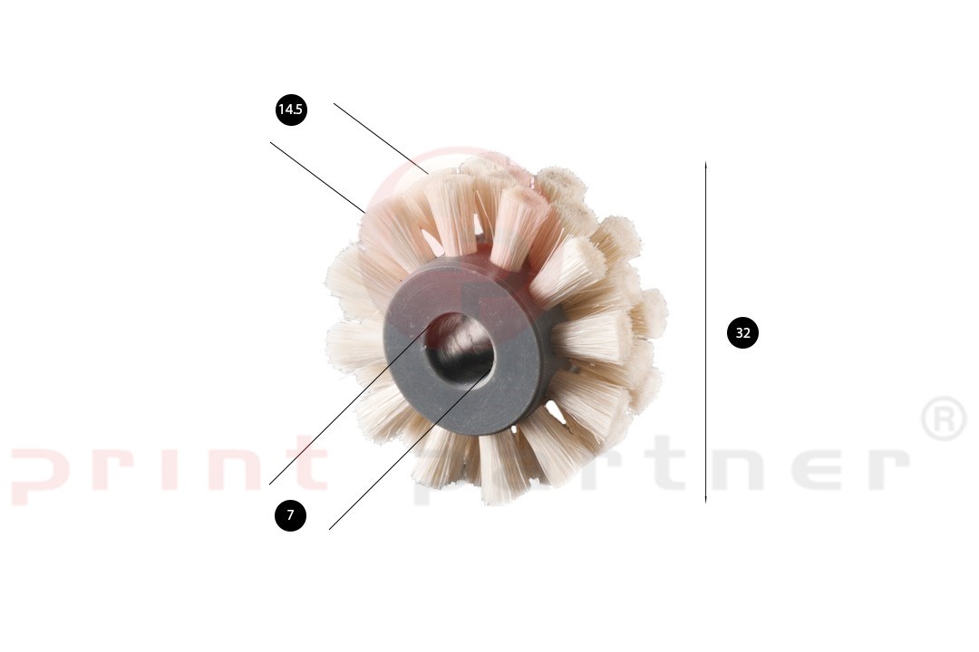 Brush wheel for Shinohara Fuji