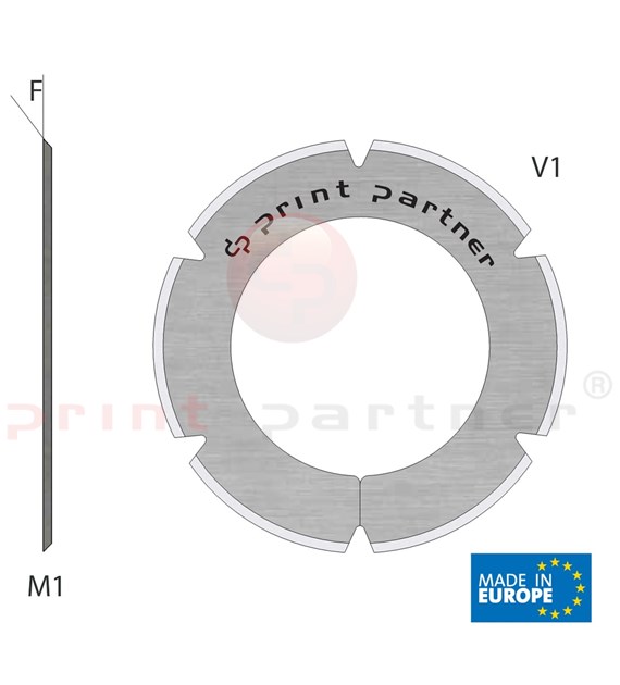 Nóż krążkowy perforujący 26x41,5x0,5mm - Z6