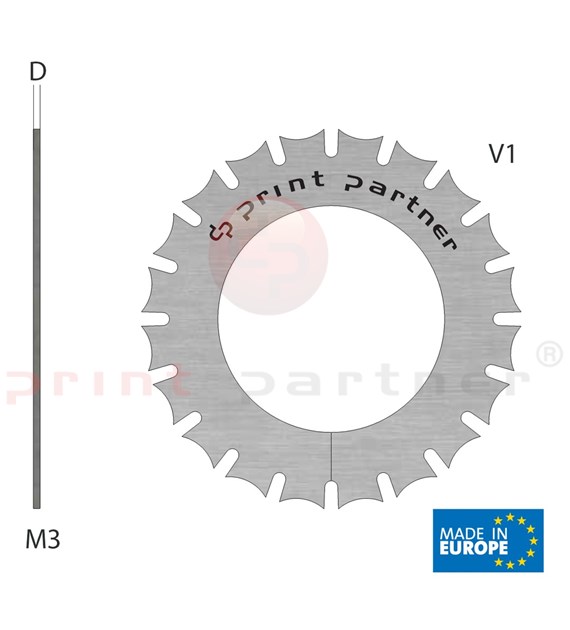 Perforiermesser 26x43,6x0,5mm - Z20