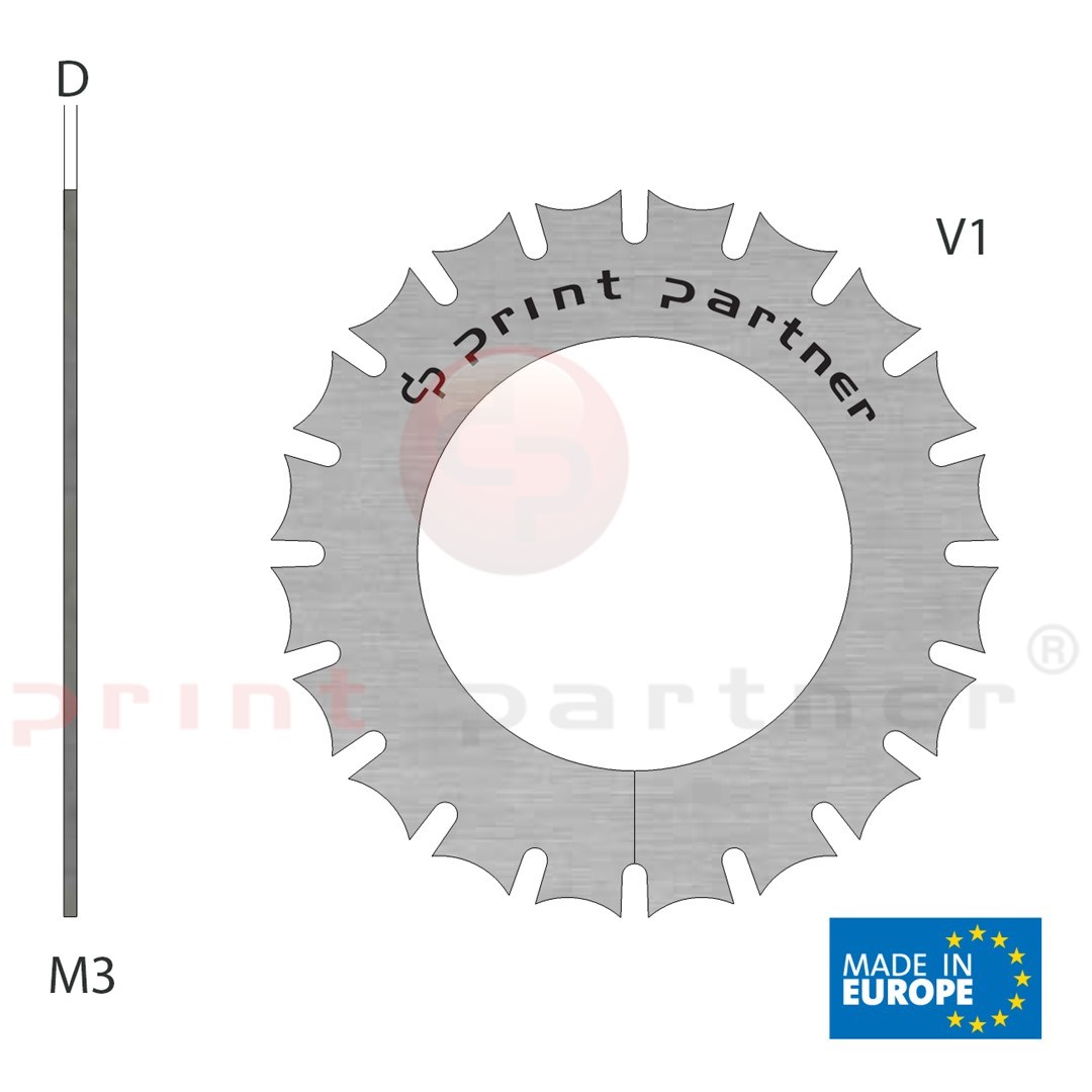 Perforating blade 26x43,6x0,5mm - Z20