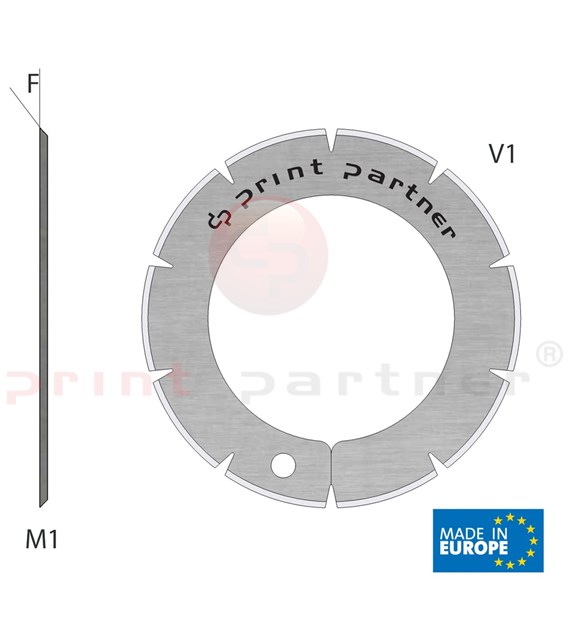 Nóż krążkowy perforujący 40x61,5x0,5mm - Z10