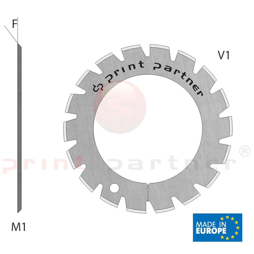 Nóż krążkowy perforujący 40x62x0,5mm - Z18