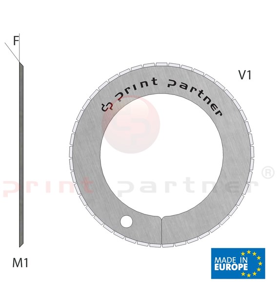 Nóż krążkowy perforujący 40x60x0,5mm - Z45