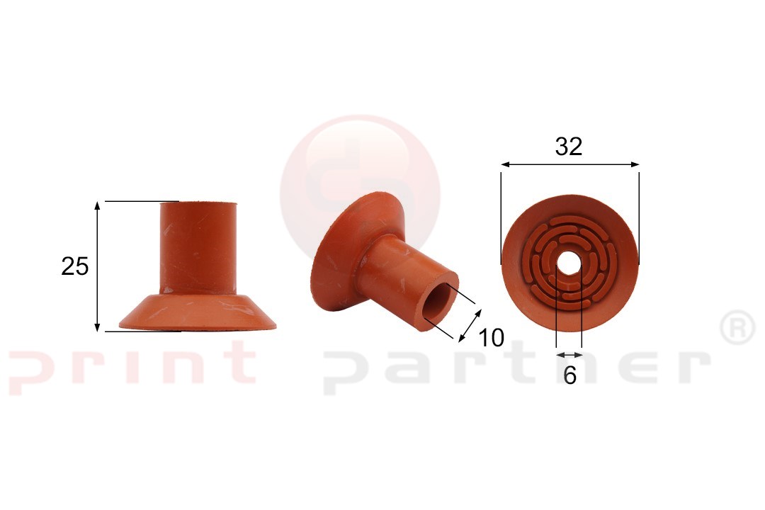 Förmigen Gummisauger RS/01070