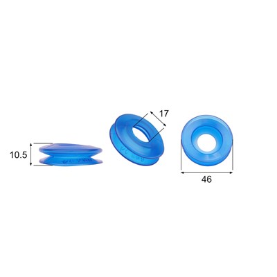 Shaped Rubber Sucker RS/02134