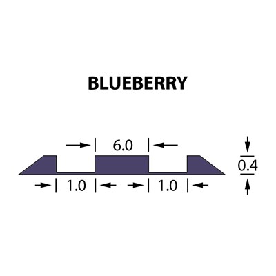 Kanalik Double Crease 0,40x1,00x6mm BLUEBERRY -25m