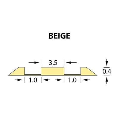 Rillzurichtung Double 0,40x1,00x3,5mm BEIGE -25m