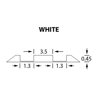 Double Crease Matrix 0,45x1,30x3,5mm WHITE -25m