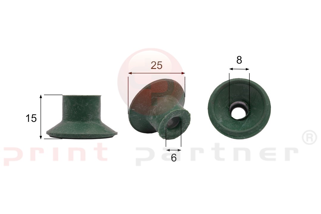 Shaped Rubber Sucker for Müller Martini