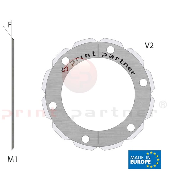 Perforiermesser 28x43x1,5mm - Z12