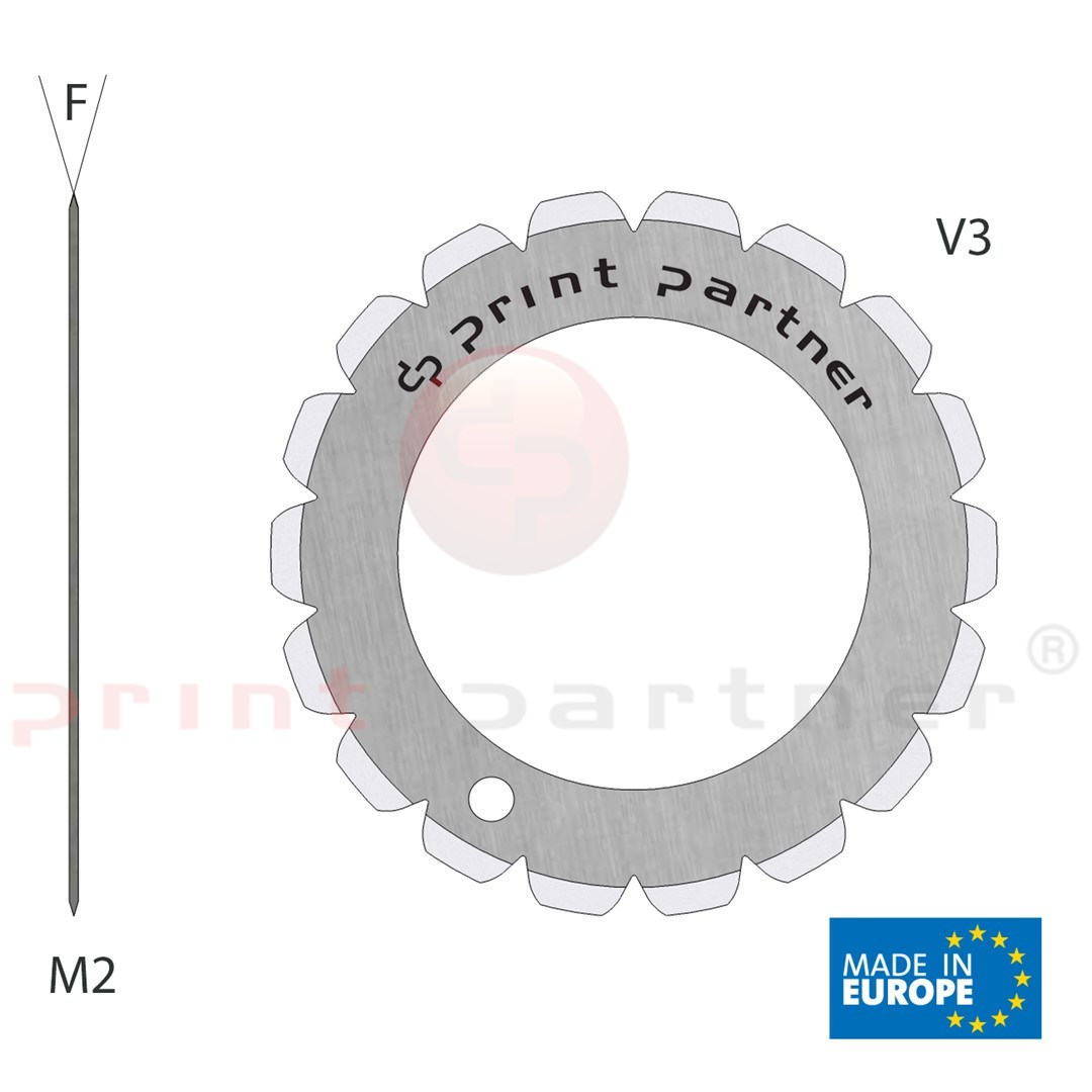 Nóż krążkowy perforujący 40x61,5x2,0mm - Z18