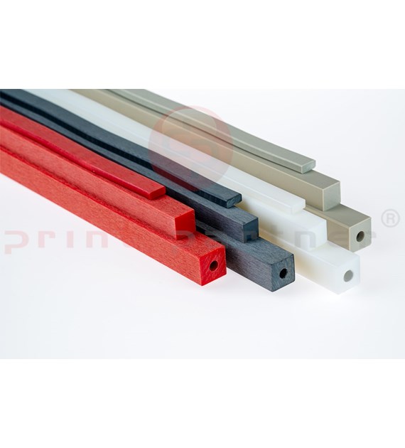 Szpalta czerwona PVC 10x4x770mm - fala