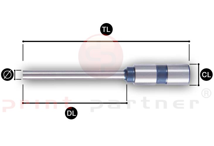 Typisch Bohrer 12,0mm CL16 DL100 TL135