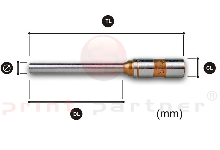 Hart chrome Drill 7,0mm CL11 DL52 TL86