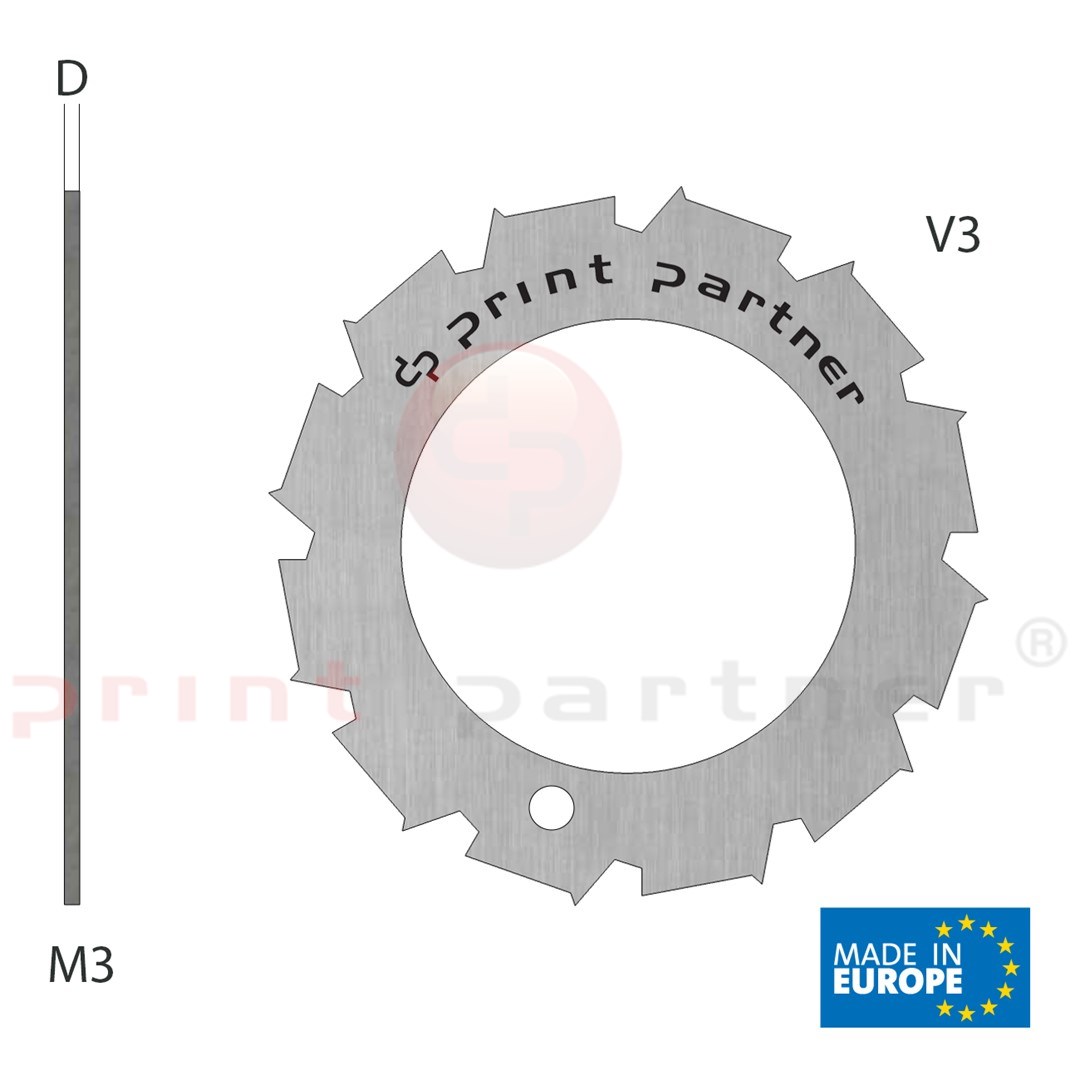 Nóż krążkowy perforujący 40x64x1,2mm - Z12 V3M3
