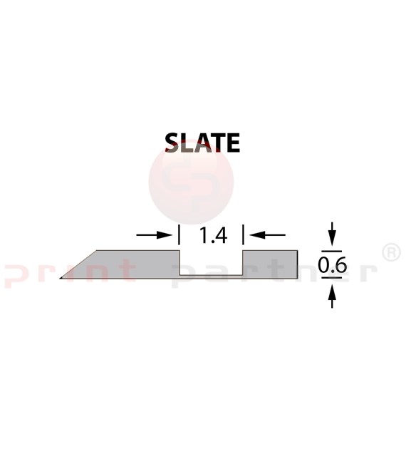 Offcentre Crease Matrix 1,4x0,60mm SLATE -25m