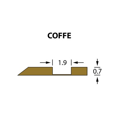 Offcentre Crease Matrix 1,9x0,70mm COFFE -25m