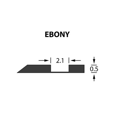 Offcentre Crease Matrix 2,1x0,50mm EBONY -25m