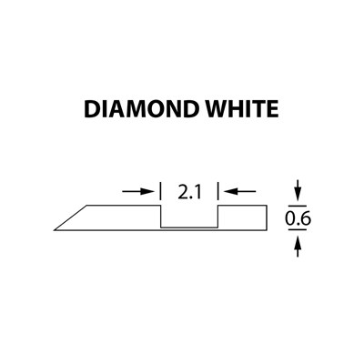 Offcentre Crease Matrix 2,1x0,60mm DIAMOND WH-25m