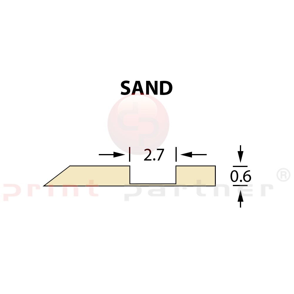 Offcentre Crease Matrix 2,7x0,60mm SAND -25m