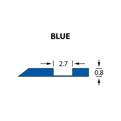 Offcentre Crease Matrix 2,7x0,80mm BLUE -25m