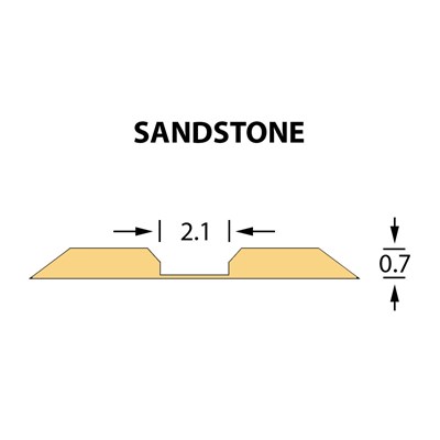 Kanalik Linear Crease 2,1x0,70mm SANDSTONE -25m