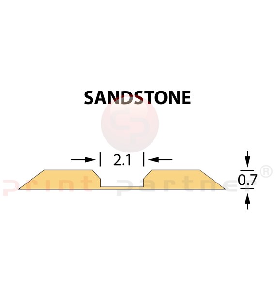 Kanalik Linear Crease 2,1x0,70mm SANDSTONE -25m