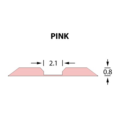 Rillzurichtung Linear 2,1x0,80mm PINK -25m