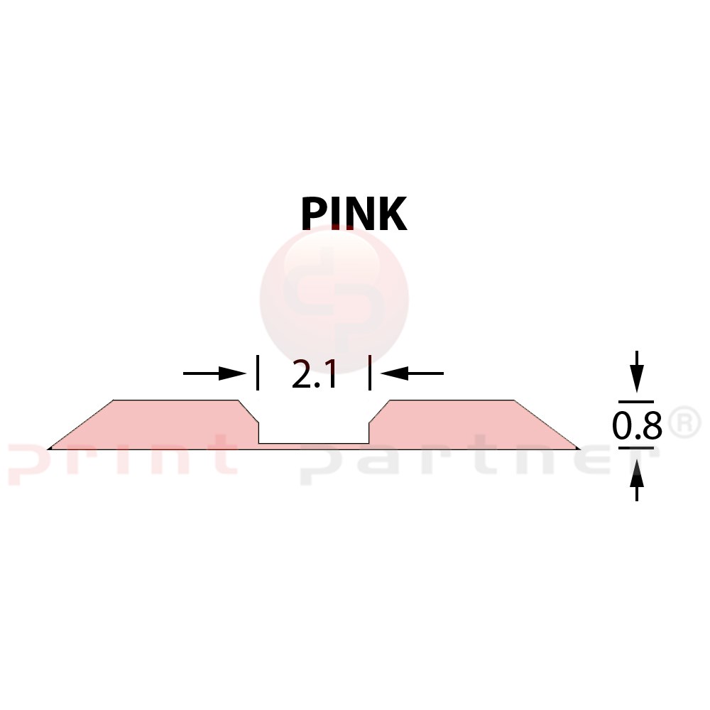 Linear Crease Matrix 2,1x0,80mm PINK -25m