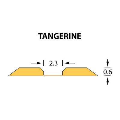 Linear Crease Matrix 2,3x0,60mm TANGERINE -25m