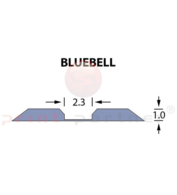 Linear Crease Matrix 2,3x1,00mm BLUEBELL -25m