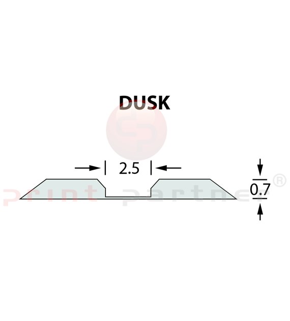 Kanalik Linear Crease 2,5x0,70mm DUSK -25m