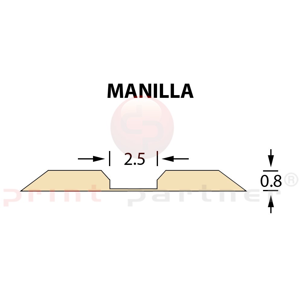 Rillzurichtung Linear 2,5x0,80mm MANILLA -25m