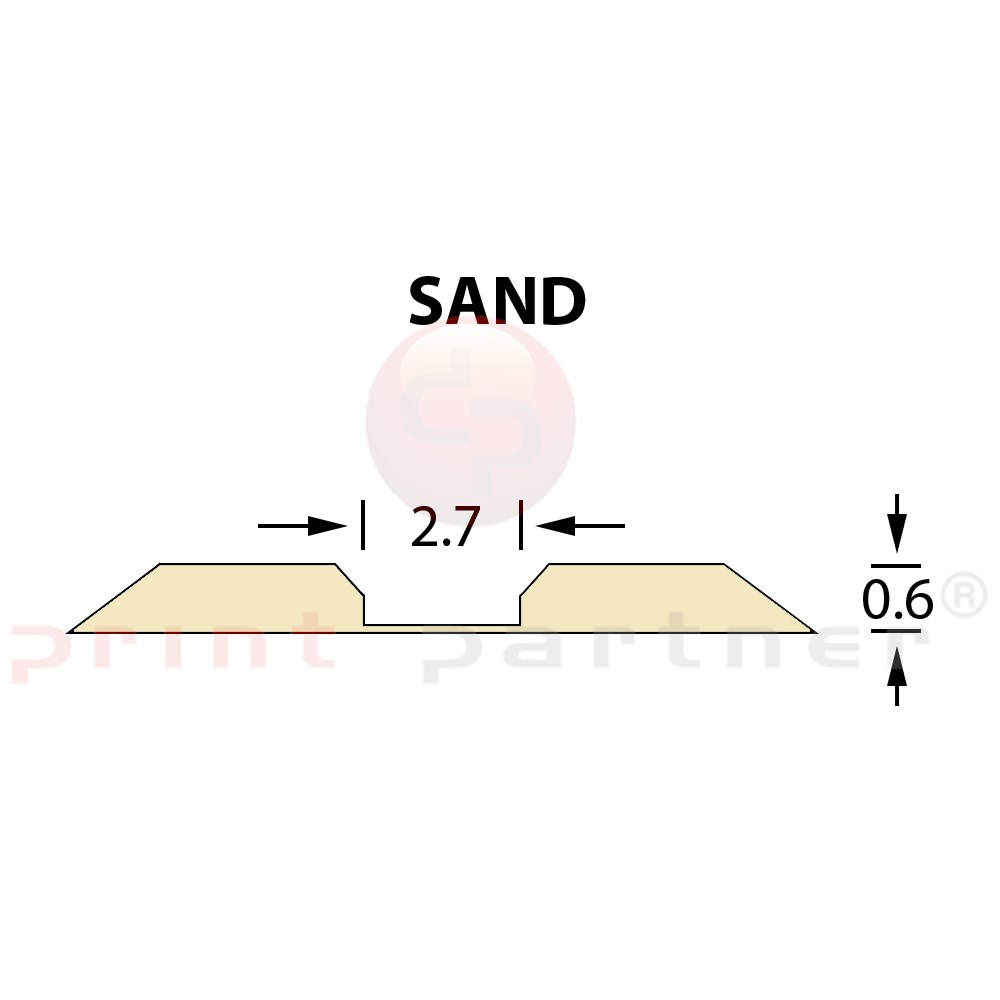 Linear Crease Matrix 2,7x0,60mm SAND -25m