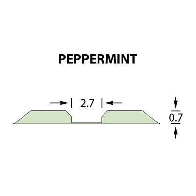 Kanalik Linear Crease 2,7x0,70mm PEPPERMINT -25m