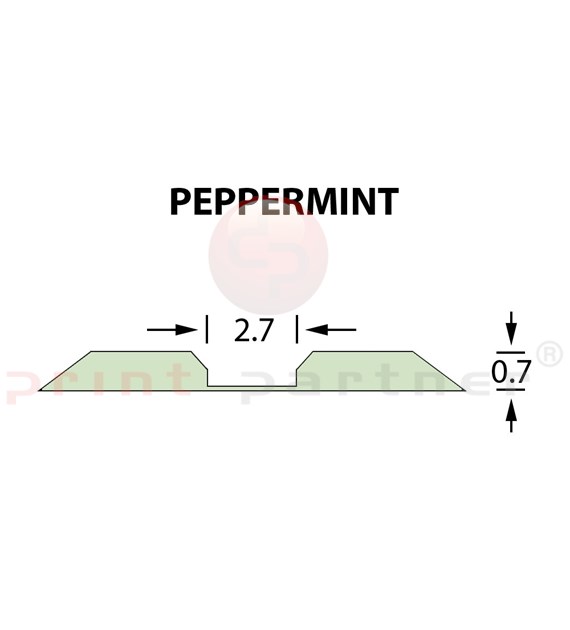 Linear Crease Matrix 2,7x0,70mm PEPPERMINT -25m