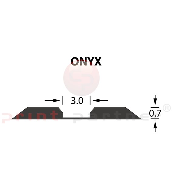 Linear Crease Matrix 3,0x0,70mm ONYX -25m