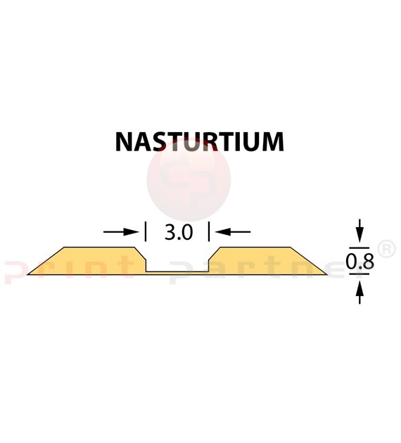 Kanalik Linear Crease 3,0x0,80mm NASTURTIUM -25m