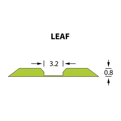 Rillzurichtung Linear 3,2x0,80mm LEAF -14,7m