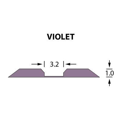 Rillzurichtung Linear 3,2x1,00mm VIOLET -14,7m