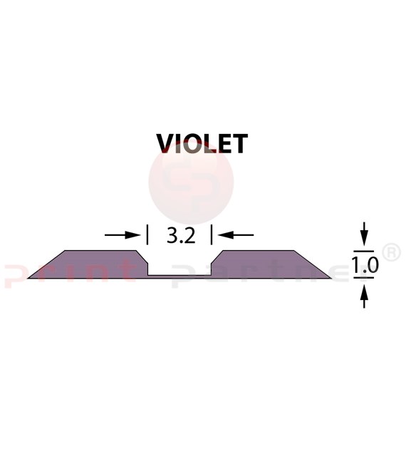 Linear Crease Matrix 3,2x1,00mm VIOLET -14,7m