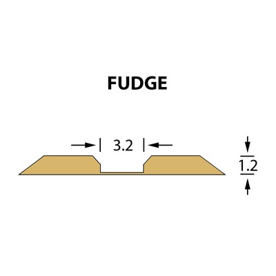 Kanalik Linear Crease 3,2x1,20mm FUDGE -14,7m