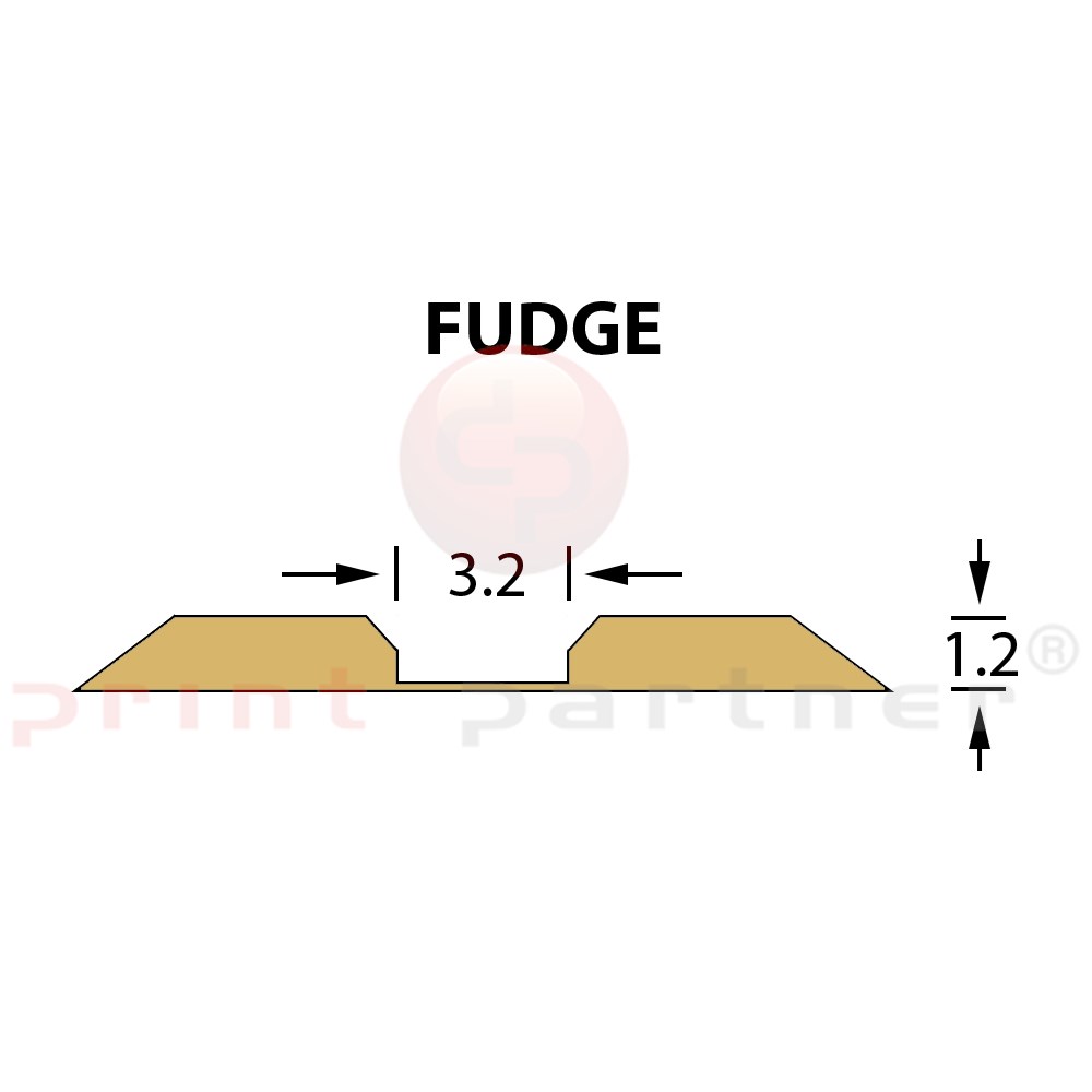 Kanalik Linear Crease 3,2x1,20mm FUDGE -14,7m