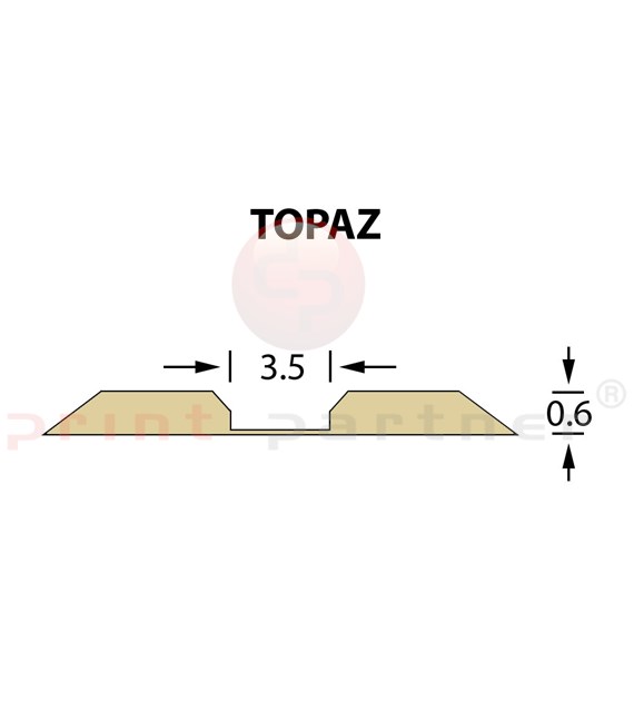 Kanalik Linear Crease 3,5x0,60mm TOPAZ -14,7m