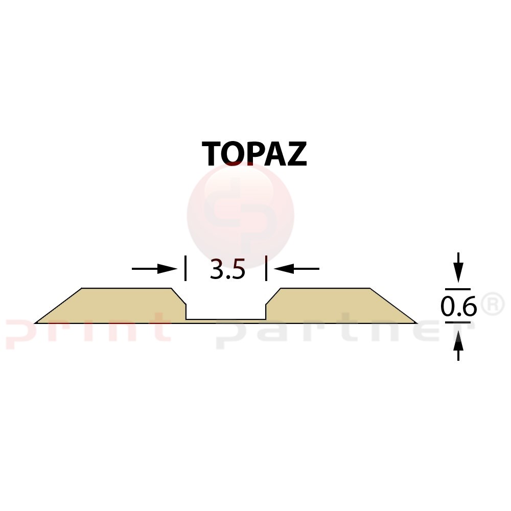 Linear Crease Matrix 3,5x0,60mm TOPAZ -14,7m