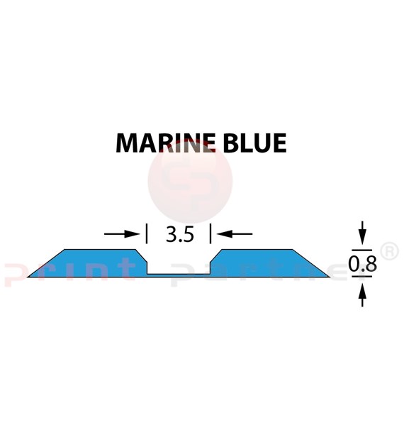 Rillzurichtung Linear 3,5x0,80mm MARINE BLUE-14,7m