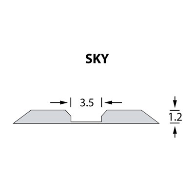 Kanalik Linear Crease 3,5x1,20mm SKY -14,7m