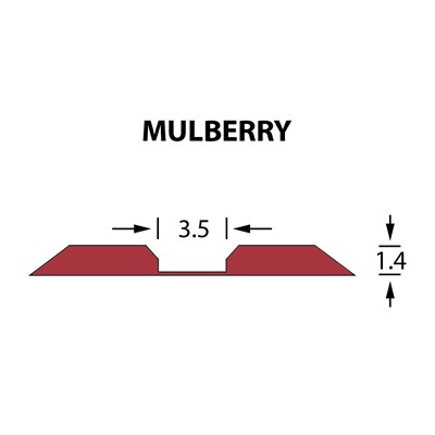 Kanalik Linear Crease 3,5x1,40mm MULBERRY -14,7m