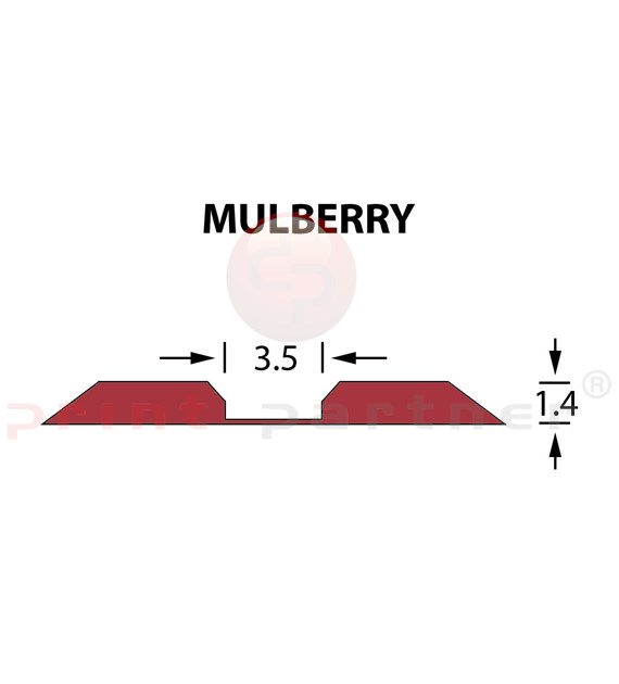 Kanalik Linear Crease 3,5x1,40mm MULBERRY -14,7m