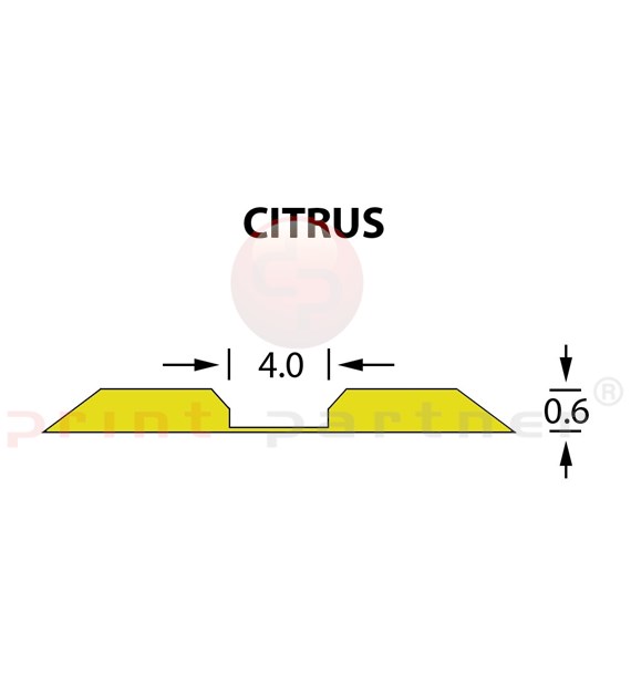 Rillzurichtung Linear 4,0x0,60mm CITRUS -14,7m